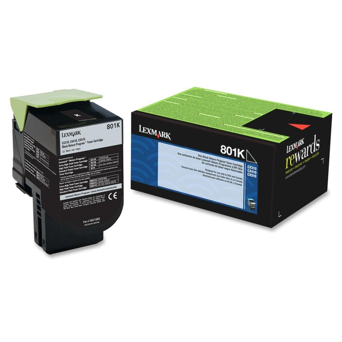 Lexmark 80C10K0 Black Return Program Toner Cartridge