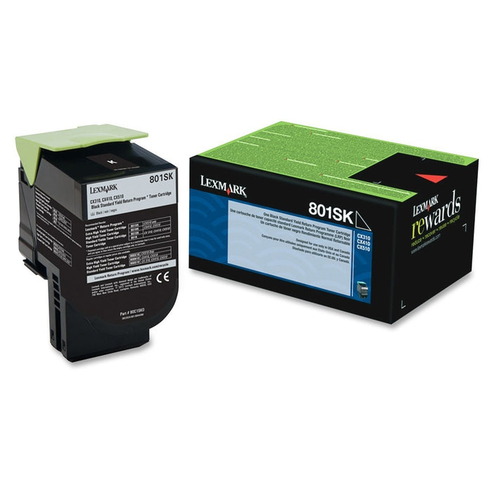 Lexmark 80C1SK0 Black Return Program Toner Cartridge