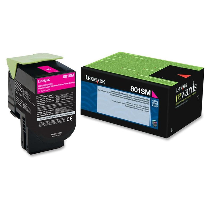 Lexmark 80C1SM0 Magenta Return Program Toner Cartridge