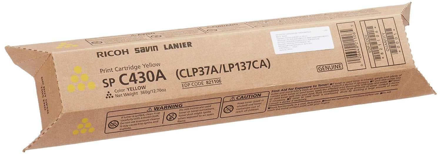 Ricoh 821106 Yellow Toner Cartridge