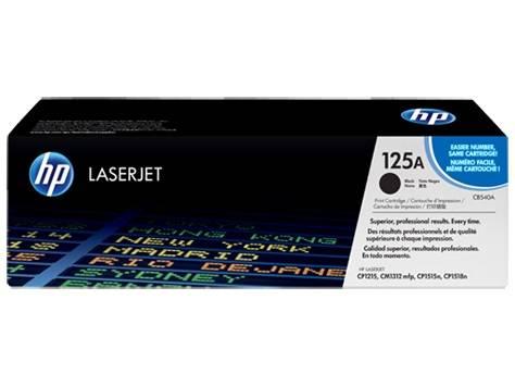 HP 125A CB540A Black Standard Yield Original LaserJet Toner Cartridge – 2,200 Pages