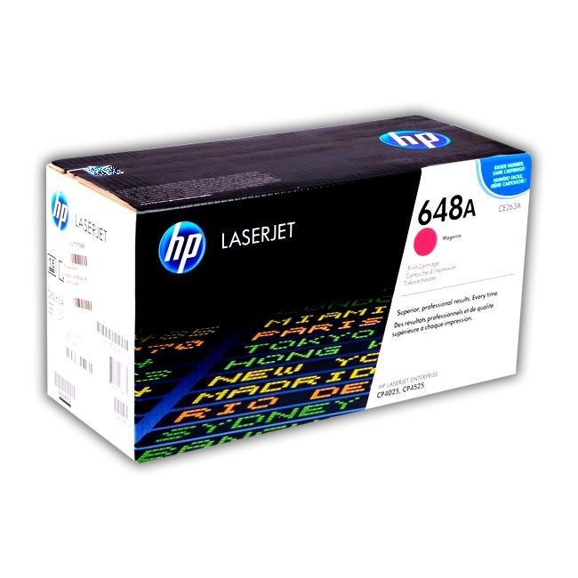HP 648A CE263A Magenta Standard Yield Original LaserJet Toner Cartridge
