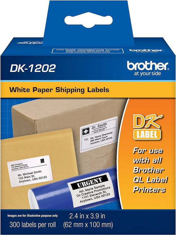 Brother DK-1202 Shipping White Paper Label