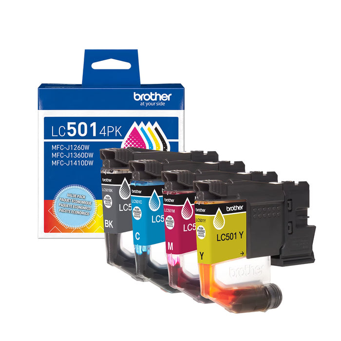 Brother LC5014PKS Standard-Yield Color Ink Cartridges 4-Pack — Black, Cyan, Magenta & Yellow