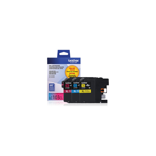 Brother LC1033PKS Cyan Magenta Yellow High Yield Ink Cartridge 3-Pack