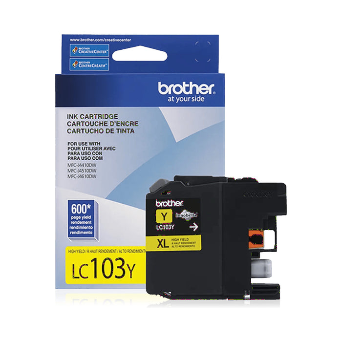 Brother LC103Y Yellow High Yield Ink Cartridge