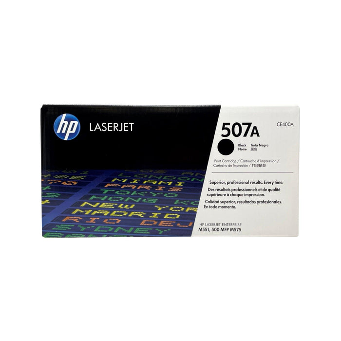 HP 507A CE400A Black Standard Yield Original LaserJet Toner Cartridge – 5,500 Pages