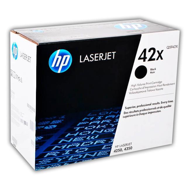 HP 42X Q5942X Black High Yield Original LaserJet Toner Cartridge – 20,000 Pages