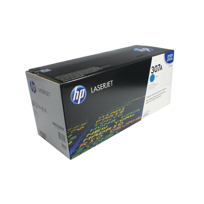 HP 307A CE741A Cyan Standard Yield Original LaserJet Toner Cartridge – 7,300 Pages