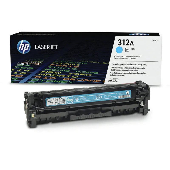 HP 312A CF381A Cyan Standard Yield Original LaserJet Toner Cartridge