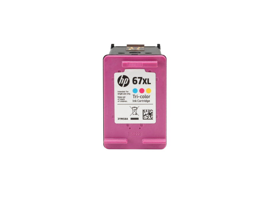HP 67XL 3YM58AN Tri-Color High Yield Original Ink Cartridge