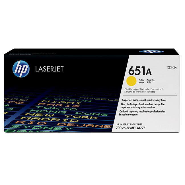 HP 651A CE342A Yellow Standard Yield Original LaserJet Toner Cartridge