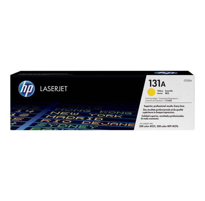 HP 131A CF212A Yellow Standard Yield Original LaserJet Toner Cartridge – 1,800 Pages