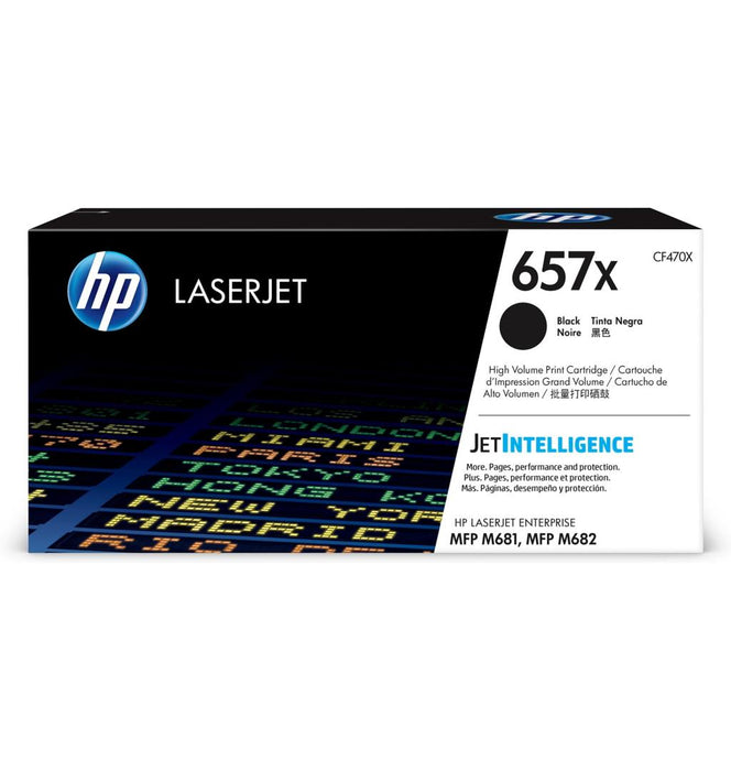 HP 657X CF470X Black High Yield Original LaserJet Toner Cartridge