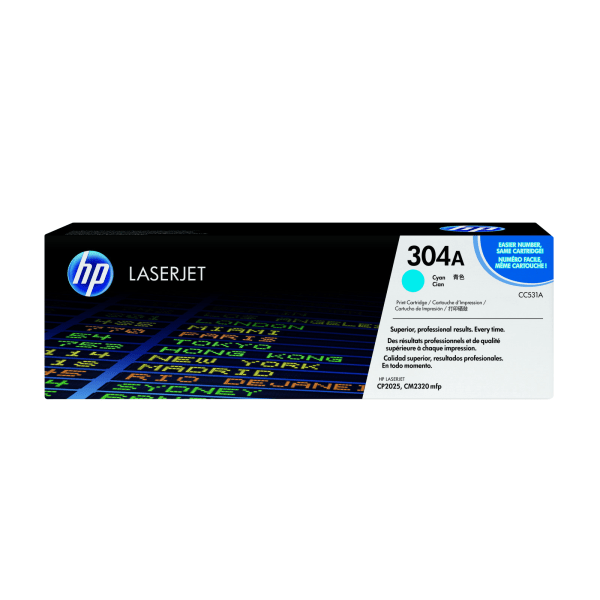 HP CC531A Cyan Toner Cartridge (304A)