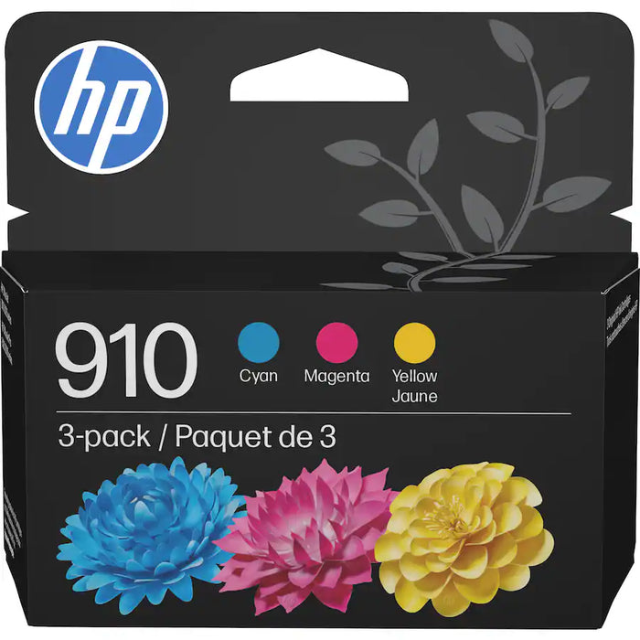HP 910 3YN97AN Cyan/Magenta/Yellow Original Ink Cartridge 3-Pack