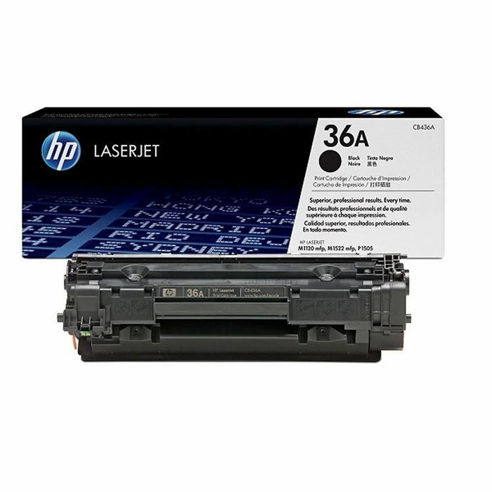 HP 36A CB436A Black Standard Yield Original LaserJet Toner Cartridge – 2,000 Pages
