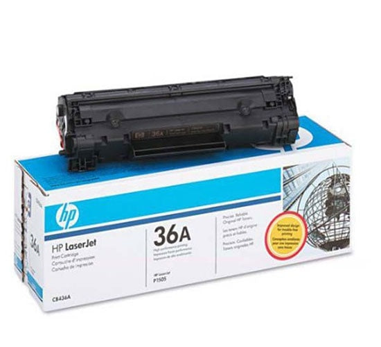 HP 36A CB436A Black Standard Yield Original LaserJet Toner Cartridge – 2,000 Pages