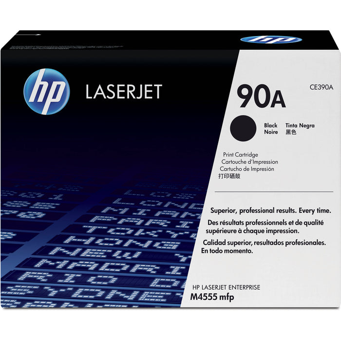 HP 90A CE390A Black Standard Yield Original LaserJet Toner Cartridge – 10,000 Pages