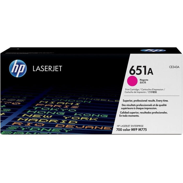 HP 651A CE343A Magenta Standard Yield Original LaserJet Toner Cartridge