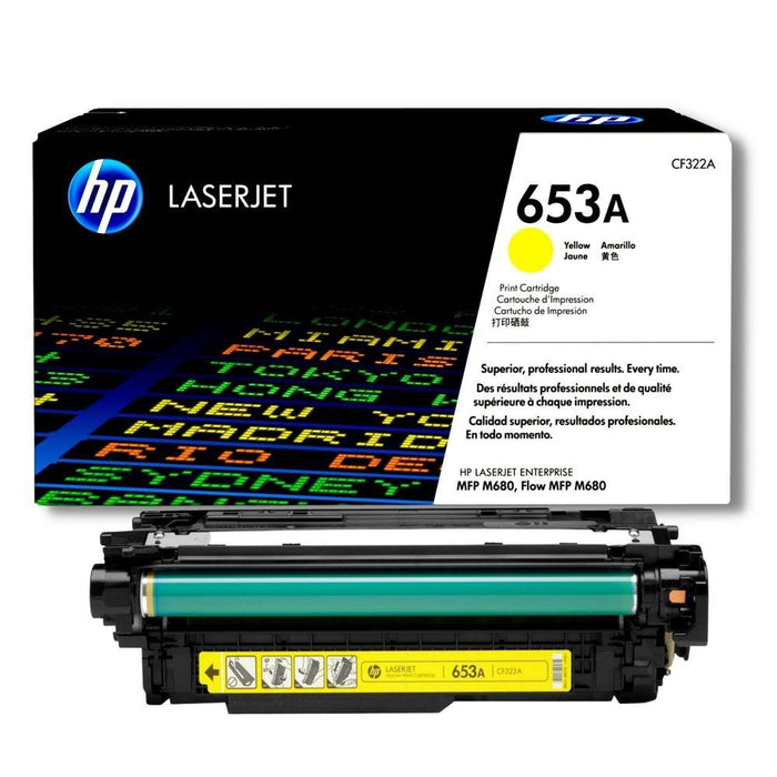HP 653A CF322A Yellow Standard Yield Original LaserJet Toner Cartridge – 16,500 Pages