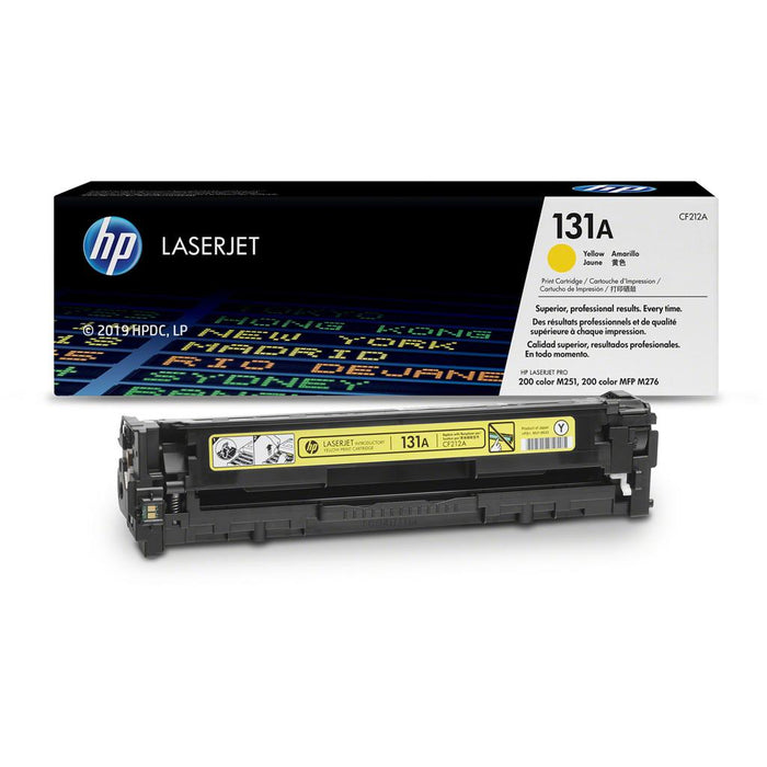 HP 131A CF212A Yellow Standard Yield Original LaserJet Toner Cartridge – 1,800 Pages