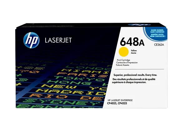 HP 648A CE262A Yellow Standard Yield Original LaserJet Toner Cartridge