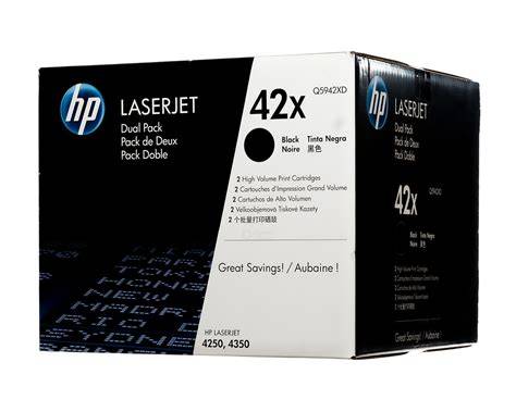HP 42X Q5942XD Black High Yield Original LaserJet Toner Cartridge – 2-Pack – 40,000 Pages
