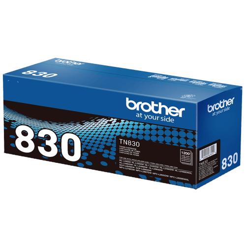 Brother TN-830 Black Standard Yield Original Laser Toner Cartridge – 1,200 Pages
