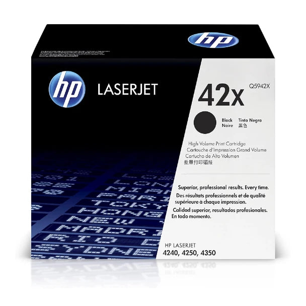 HP 42X Q5942X Black High Yield Original LaserJet Toner Cartridge – 20,000 Pages