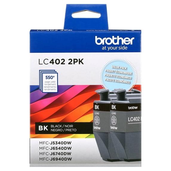 Brother LC4022PKS Black Standard-Yield INKvestment Tank Ink Cartridges 2-Pack