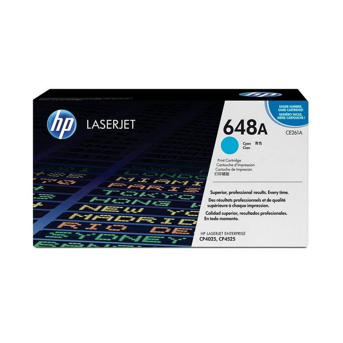 HP 648A CE261A Cyan Standard Yield Original LaserJet Toner Cartridge