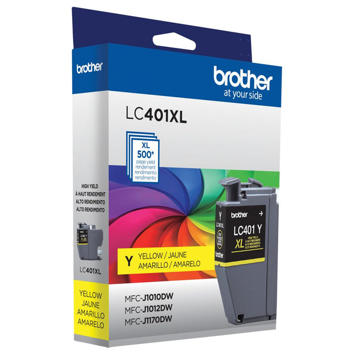 Brother LC401XL LC401XLYS Yellow High Yield Original Ink Cartridge – 500 Pages