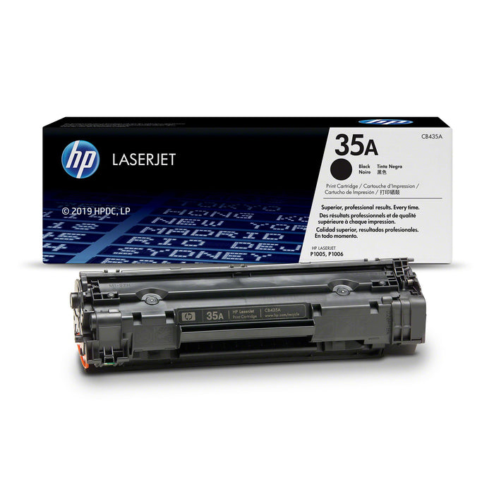 HP 35A CB435A Black Standard Yield Original LaserJet Toner Cartridge – 1,500 Pages