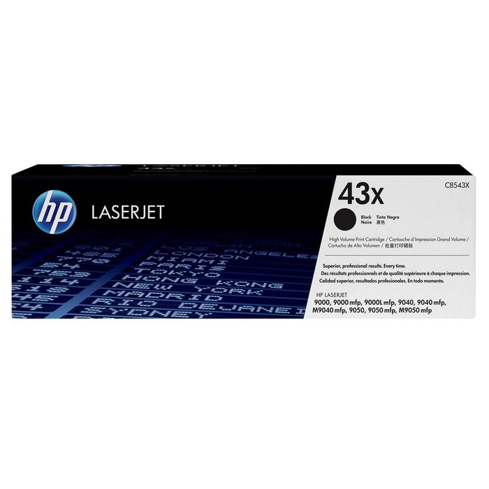 HP 43X C8543X Black High Yield Original LaserJet Toner Cartridge – 30,000 Pages