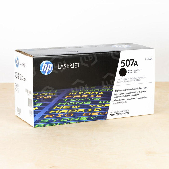 HP 507A CE400A Black Standard Yield Original LaserJet Toner Cartridge – 5,500 Pages