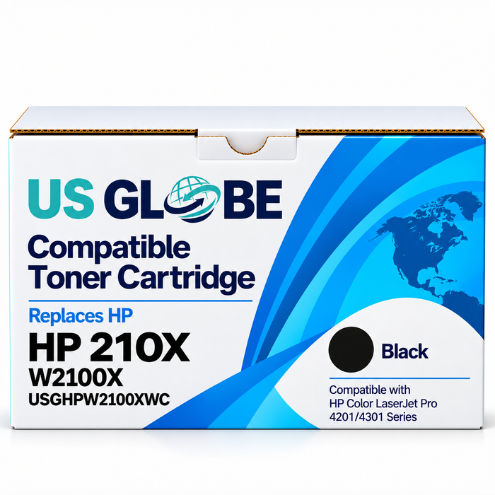 US Globe USGHPW2100XWC Black High-Yield Compatible Non-OEM Toner Cartridge