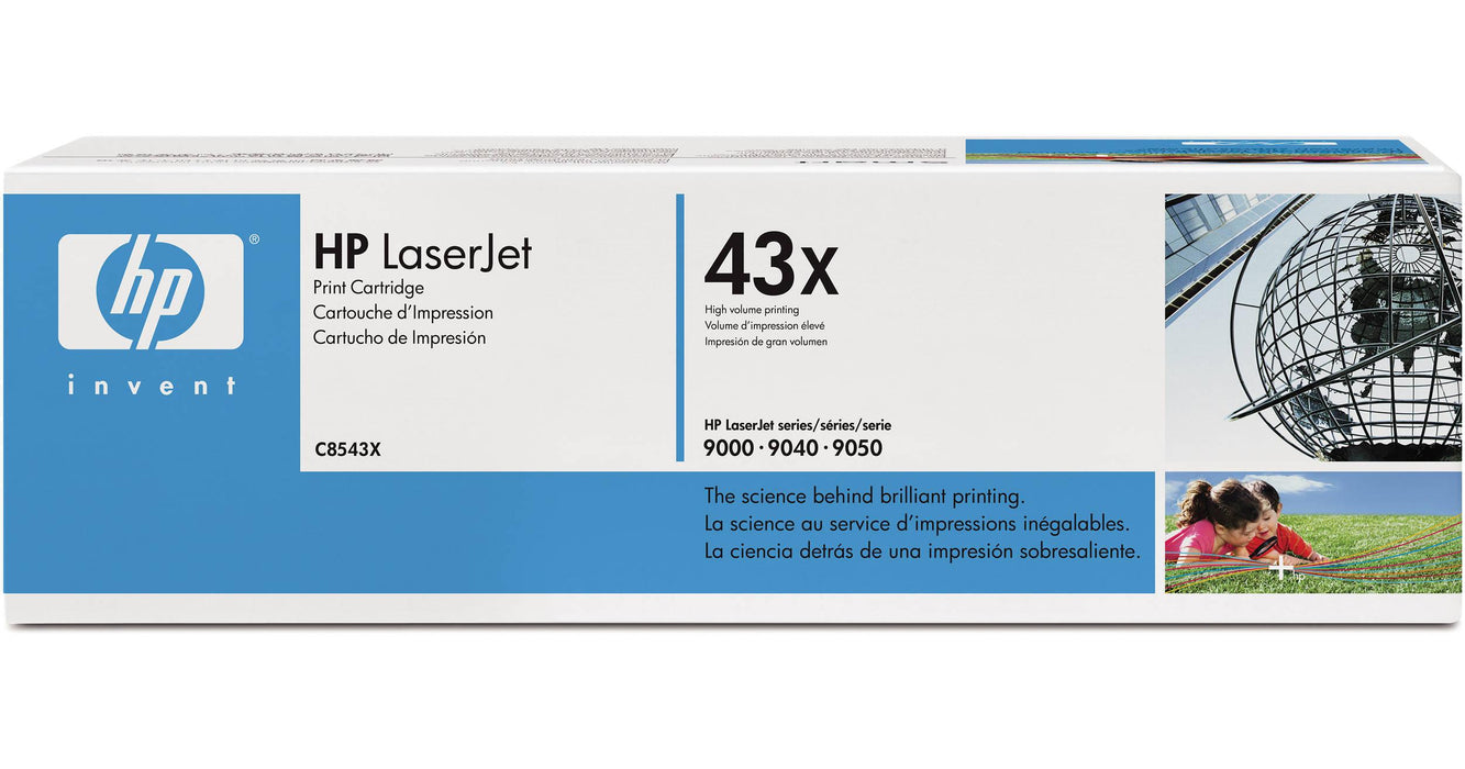 HP 43X C8543X Black High Yield Original LaserJet Toner Cartridge – 30,000 Pages