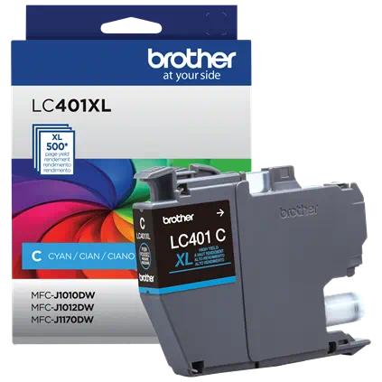 Brother LC401XL LC401XLCS Cyan High Yield Original Ink Cartridge – 500 Pages