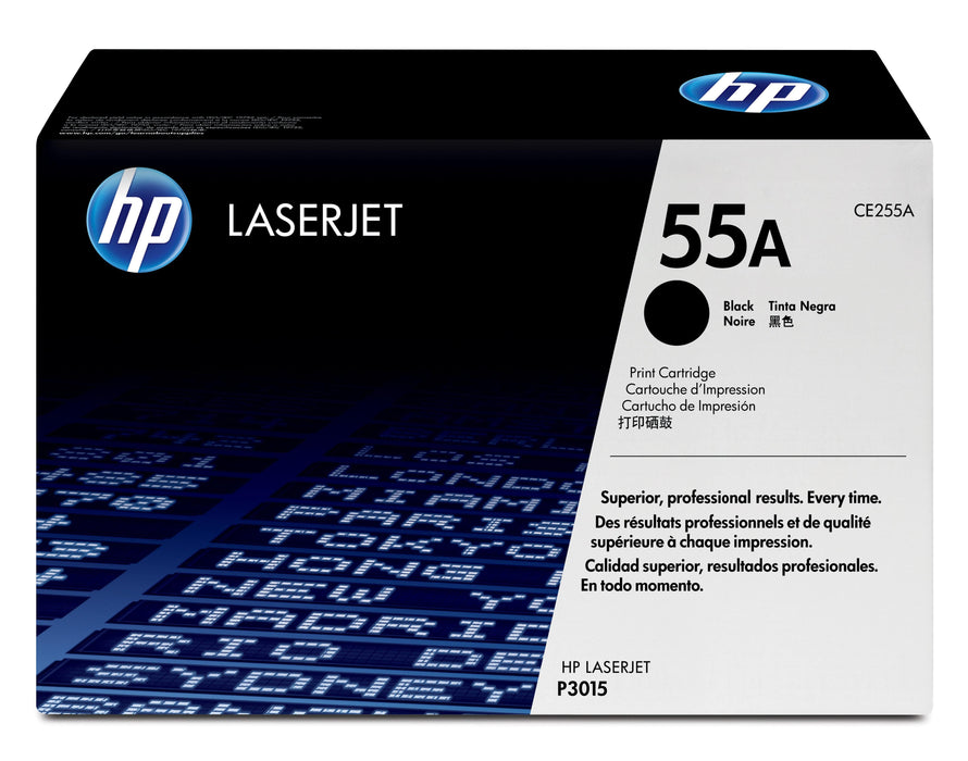 HP LaserJet 55A black print cartridge packaging