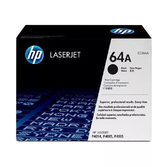 HP 64A CC364A Black Standard Yield Original LaserJet Toner Cartridge – 10,000 Pages
