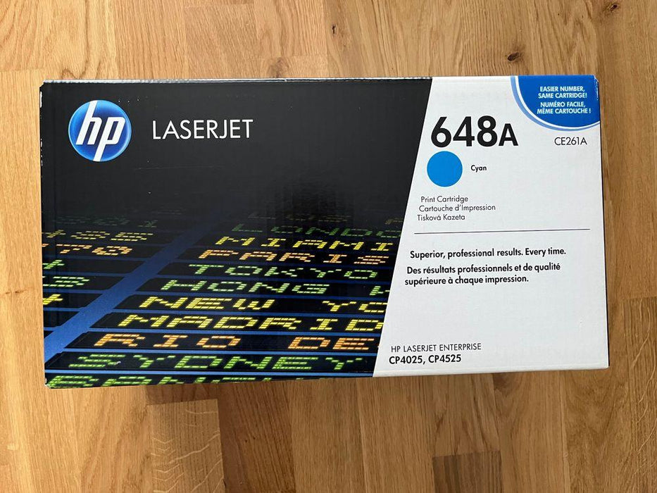 HP 648A CE261A Cyan Standard Yield Original LaserJet Toner Cartridge