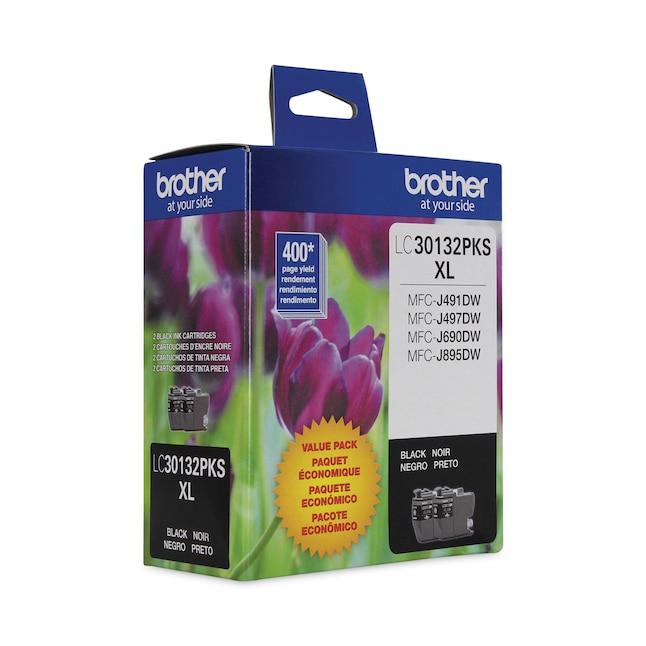 Brother LC30132PKS Black High-Yield Original Ink Cartridge 2-Pack