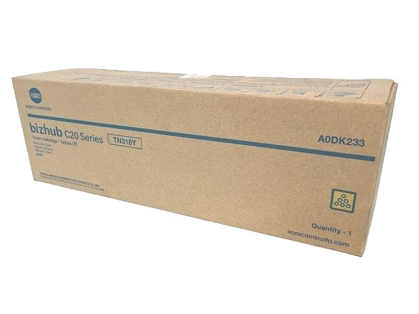 Konica Minolta A0DK233 Yellow Toner Cartridge