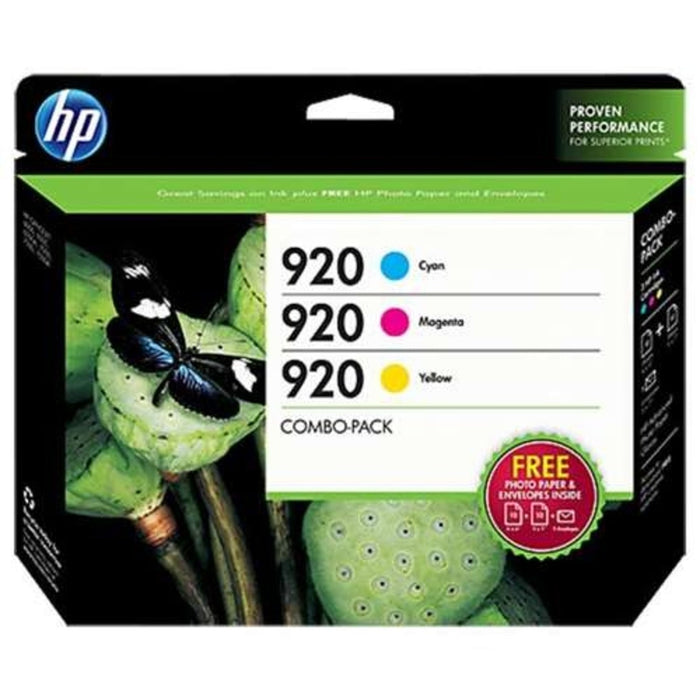 HP B3B30FN Cyan / Magenta / Yellow Ink Cartridge Combo Pack