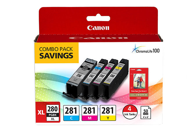 Canon 2021C006 Cyan / Magenta / Yellow / Black Ink Cartridge Combo Pack