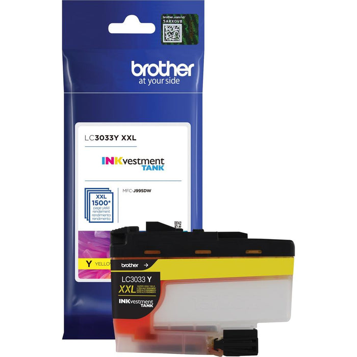 Brother LC3033Y Yellow Super High-Yield INKvestment Tank Original Ink Cartridge