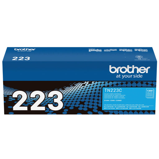 Brother TN-223C Cyan Standard Yield genuine toner cartridge