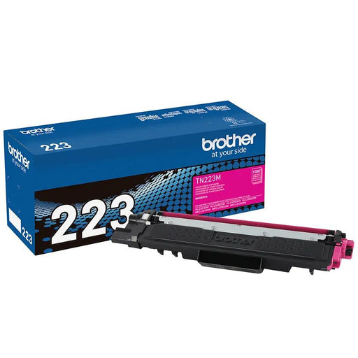Brother TN-223M Magenta genuine toner cartridge box and cartridge