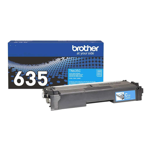 Brother TN635C Cyan genuine toner cartridge